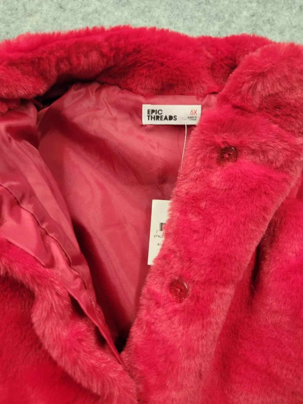 Epic Threads girls vest size 6x red new with tags